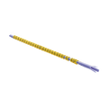 Partex Tubemerking Bl&#229; (2,5-5,0 mm), &quot;8&quot; 10 pinner &#224; 25 tegn. Gul med sort skrift